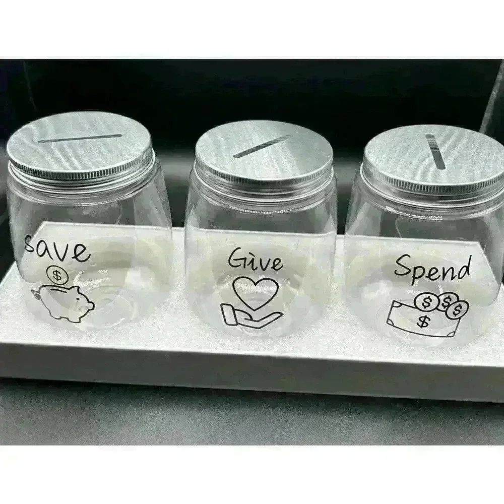 Save, Spend, Give Piggy Bank